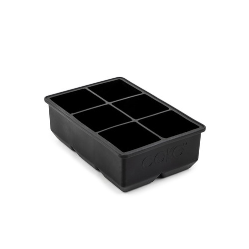 Core Kitchen - AC29908 - 4.31 in. W x 6.27 in. L Onyx Silicone Ice Cube Tray L-6.27 W-4.31 H-2.00
