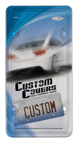 Custom Accessories - 92520 - Clear Acrylic License Plate Protector