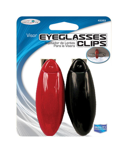 Custom Accessories - 43353 - Visor Eyeglass Clips - 2/Pack Universal to fit all sunglasses or glasses