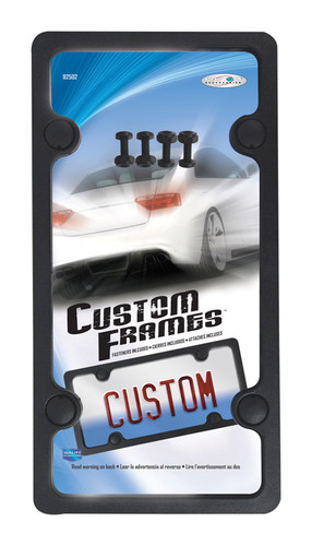 Custom Accessories - 92502 - Black ABS License Plate Frame
