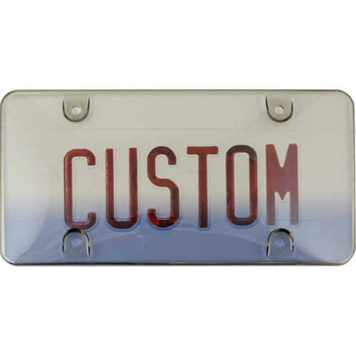Custom Accessories - 92616 - Gray Polycarbonate License Plate Cover