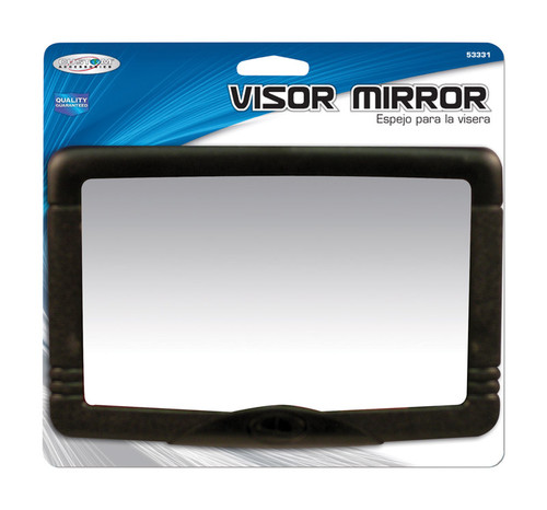 Custom Accessories - 53331 - Black Visor Mirror - 1/Pack Universal