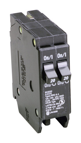 Cutler-Hammer - BD2020 - 20/20 amps Tandem 2-Pole Circuit Breaker