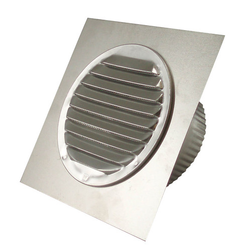 Deflect-O - EARL4TF - 4 in. W x 4 in. L Silver Aluminum Eave Vent