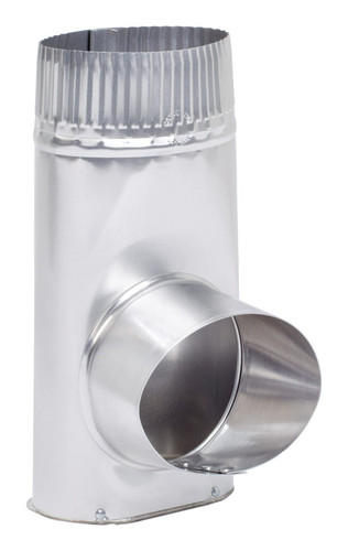 Deflect-O - AMDOC/6 - Jordan 5.25 in. L x 5 in. Dia. Silver/White Aluminum Offset Dryer Connector