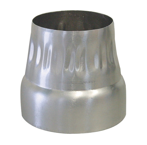 Deflect-O - DIRB43 - 4 in. Dia. Silver Aluminum Increaser/Reducer