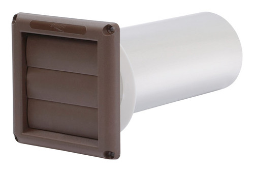 Deflect-O - SVHAB4 - 11.38 in. L x 4 in. Dia. Brown Aluminum Vent Dryer Hood