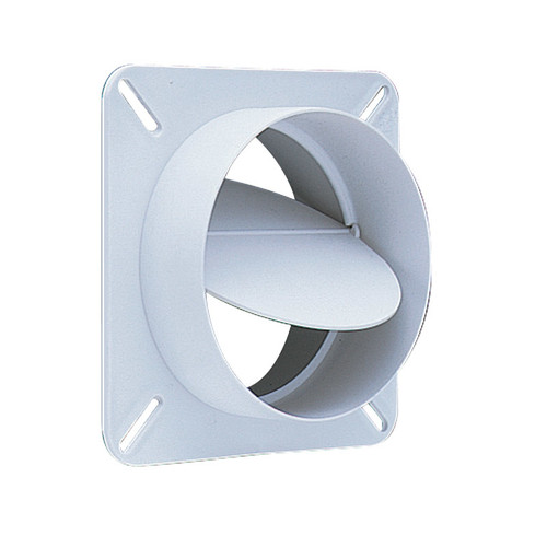 Deflect-O - BD04 - 4 in. W x 5 in. L White Plastic Back Draft Damper