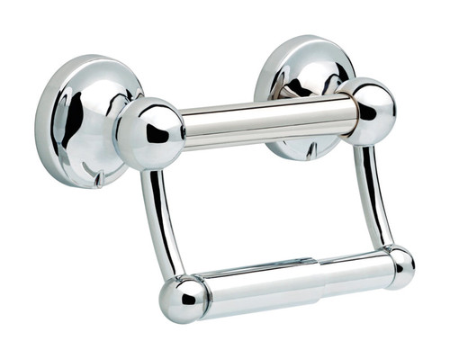 Delta - DF704PC - 5 in. L Polished Chrome Stainless Steel Toilet Paper Holder with Assist Bar