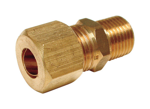 Dial - 9375 - 1/4 in. H x 1/8 in. W Brass Male Union