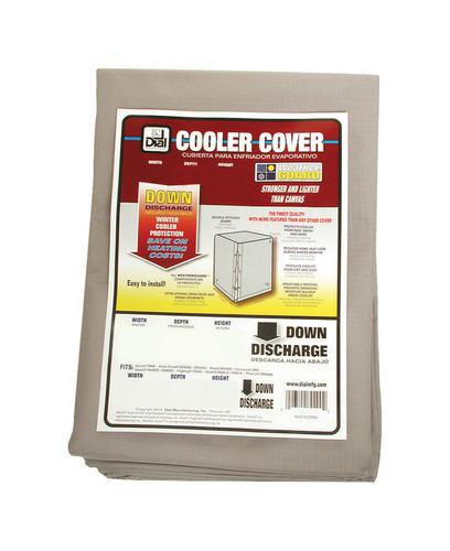 Dial - 8935 - 40 in. H x 34 in. W Polyester Gray Evaporative Cooler Cover