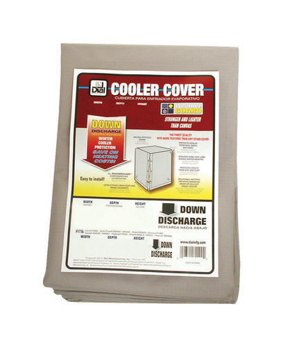 Dial - 8912 - 34 in. H x 28 in. W Polyester Gray Evaporative Cooler Cover