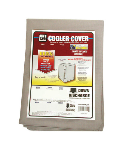 Dial - 8950 - 46 in. H x 40 in. W Polyester Gray Evaporative Cooler Cover