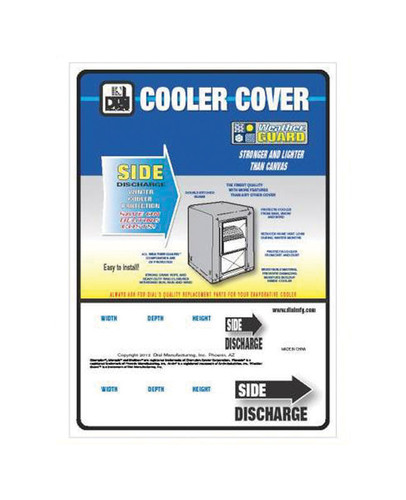 Dial - 8745 - 36 in. H x 34 in. W Polyester White Evaporative Cooler Cover