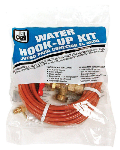 Dial - 4472 - Plastic Orange Evaporative Cooler Water Hook-Up Kit