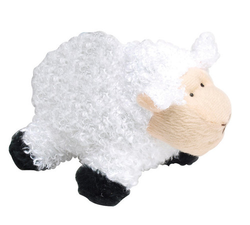 Diggers - A08849 - Multicolored Sheep Plush Dog Toy Large 1