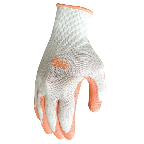 Digz - 75696-26 - M Polyurethane Coating Stretch Fit Gray/Orange Gardening Gloves