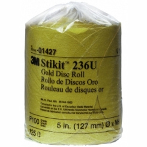 3M - 01427 - Stikit Gold Disc Roll, 5 inch, P100 grit