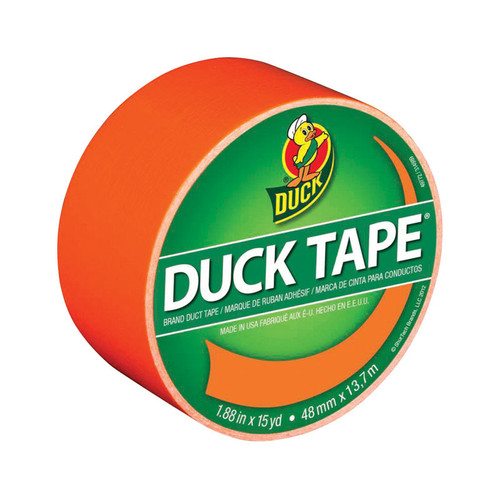 Duck - 1265019 - 1.88 in. W x 15 yd. L Neon Orange Solid Duct Tape