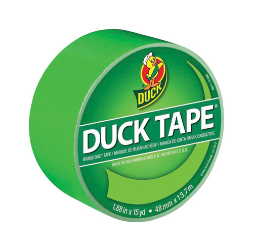 Duck - 1265018 - 1.88 in. W x 15 yd. L Neon Green Solid Duct Tape