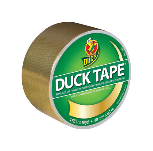 Duck - 280748 - 1.88 in. W x 10 yd. L Gold Solid Duct Tape