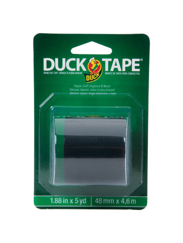 Duck - 297455 - 1.88 in. W x 5 yd. L Black Solid Duct Tape