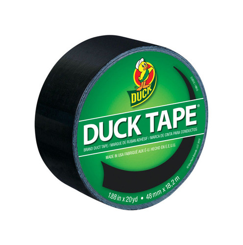 Duck - 1265013 - 1.88 in. W x 20 yd. L Black Solid Duct Tape
