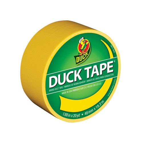 Duck - 1304966 - 1.88 in. W x 20 yd. L Yellow Solid Duct Tape