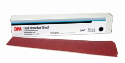 3M - 01180 - Red Abrasive Hookit Sheet, 2-3/4 in x 16-1/2 in, P150