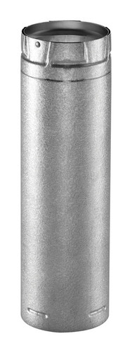 DuraVent - 3PVL-12R - PelletVent 3 in. Dia. x 12 in. L Stainless Steel Double Wall Stove Pipe