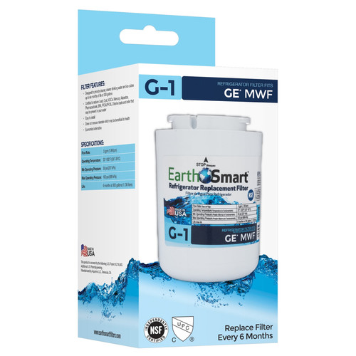 Earth Smart - 102612 - G-1 Refrigerator Replacement Filter For GE MWF