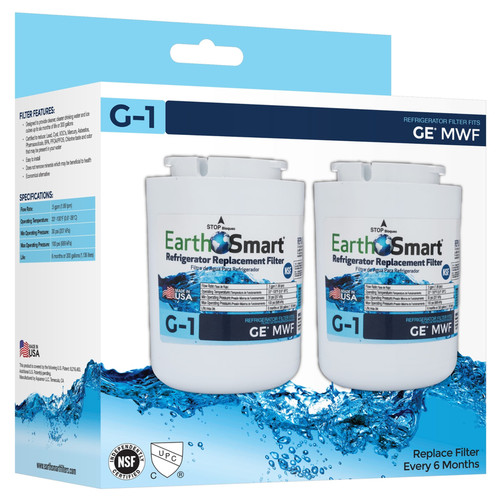 Earth Smart - 102627 - G-1 Refrigerator Replacement Filter For GE MWF