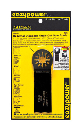 Eazypower - 50625 - Isomax 1-1/8 x 4 in. L Bi-Metal Flush Cut Saw Blade 1/pc.