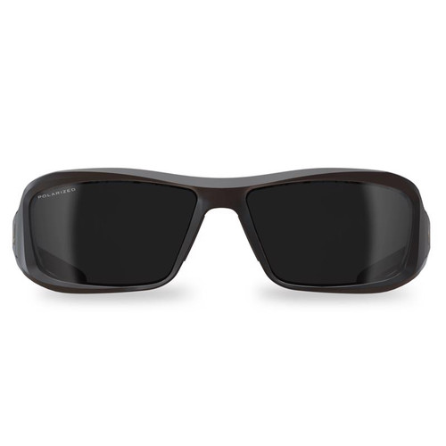 Edge Eyewear - TXB236 - Brazeau Polarized Safety Glasses Smoke Lens Black Frame 1/pc.