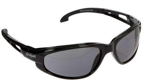 Edge Eyewear - SW116 - Dakura Safety Glasses Smoke Lens Black Frame 1/pc.