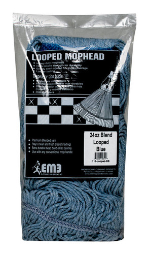 Elite - 113-LOOPED-BB - 24 oz Looped Polyester Blend Mop Refill - 1/Pack