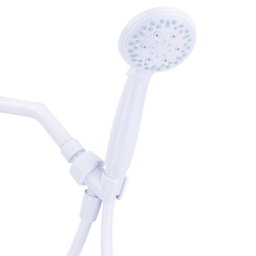 Exquisite - 5203150WT-WS - White Plastic 3 settings Handheld Showerhead 1.8 gpm