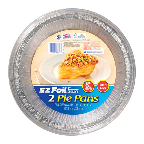 E-Z Foil - Z99834 - Foil 9 in. Pie Pan Silver