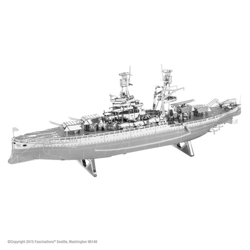 Fascinations - MMS097 - Metal Earth USS Arizona 3D Model Kit Metal Silver