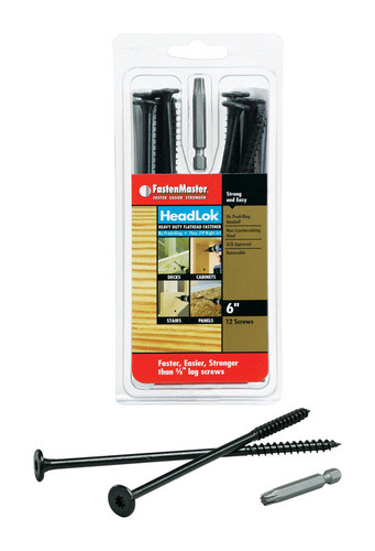 FastenMaster - FMHLGM006-12 - HeadLok 6 in. L Spider Epoxy Wood Screws - 12/Pack