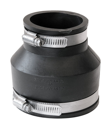 Fernco - P1056-32 - Schedule 40 3 in. Hub x 2 in. Dia. Hub PVC Flexible Coupling