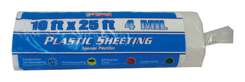 Film-Gard - 626170 - Plastic Sheeting 4 mil x 10 ft. W x 25 ft. L Polyethylene Clear