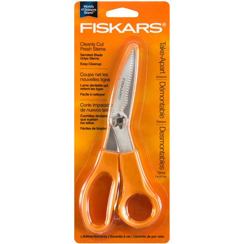 Fiskars 65107 3 in. Stainless Steel Kitchen Scissors Gray