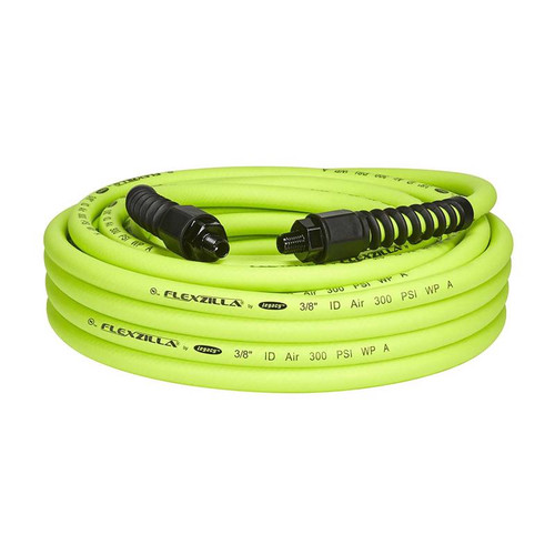 Flexzilla - HFZP3850YW2 - Pro 50 ft. L x 3/8 in. Dia. Hybrid Polymer Air Hose 300 psi Zilla Green