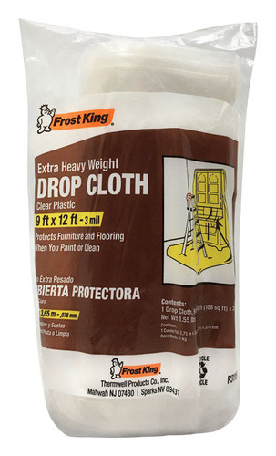 Frost King - P311R - 9 ft. W x 12 ft. L x 3 mil Plastic Drop Cloth - 1/Pack