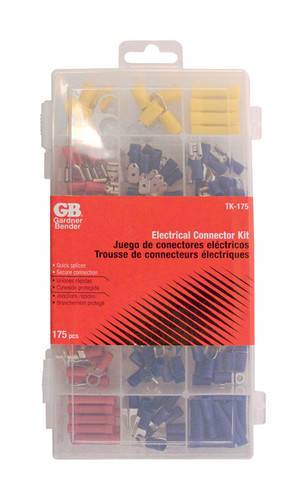 Gardner Bender - TK-175 - 22-10 Ga. Insulated Wire Terminal and Connector Kit Multicolored - 175/Pack