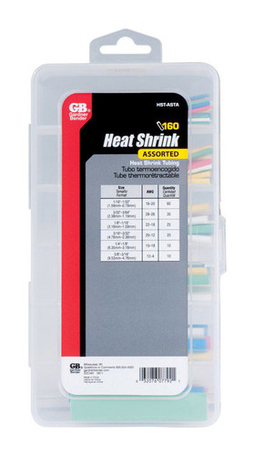 Gardner Bender - HST-ASTA - Heat Shrink Tubing Assorted Colors 160/Pack