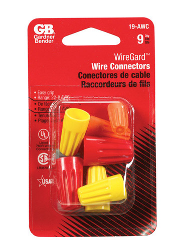 Gardner Bender - 19-AWC - WireGard Wire Connector Multicolored 9/Pack