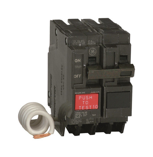 GE - THQL2130GFTP - 30 amps Ground Fault 2-Pole Circuit Breaker w/Self Test
