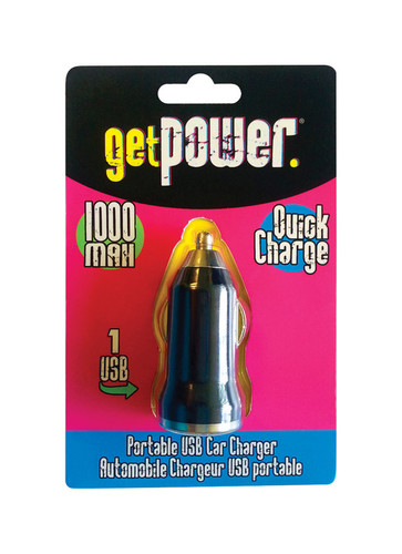 GetPower - GP-DCUSB-BLK - DC Single USB Car Charger - 1/Pack